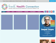 Tablet Screenshot of friendshealthconnection.org